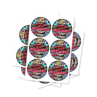 818 Headband Circular Stickers - 2.5cm