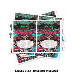 818 Headband Mylar Cover Labels ONLY