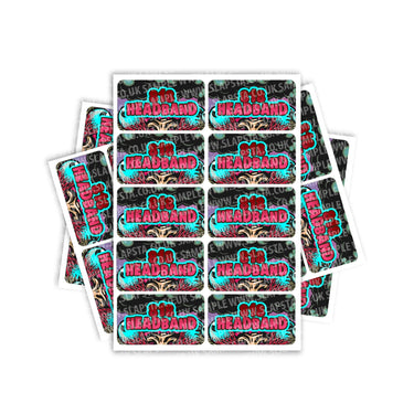 818 Headband Rectangle / Pre-Roll Labels - Pre-Roll (10.16cm x 6.7cm) / 10