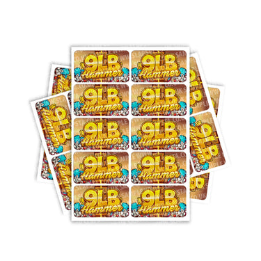 9LB Hammer Rectangle / Pre-Roll Labels - Pre-Roll (10.16cm x 6.7cm) / 10