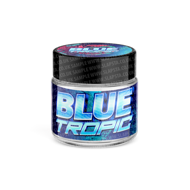 Blue Tropic Glass Jars Pre - Labeled - 3.5grams (1/8oz)