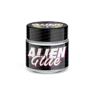 Alien Glue Glass Jars Pre-Labeled - 3.5grams (1/8oz) / 10pcs / Yes