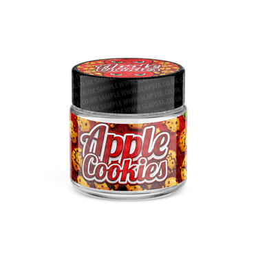 Apple Cookies Glass Jars Pre - Labeled - 3.5grams (1/8oz)
