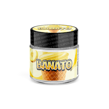 Banato Glass Jars Pre - Labeled - 3.5grams (1/8oz)