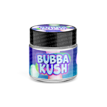 Bubba Kush Glass Jars Pre - Labeled - 3.5grams (1/8oz)