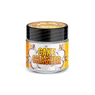 Cake Crasher Glass Jars Pre - Labeled - 3.5grams (1/8oz)