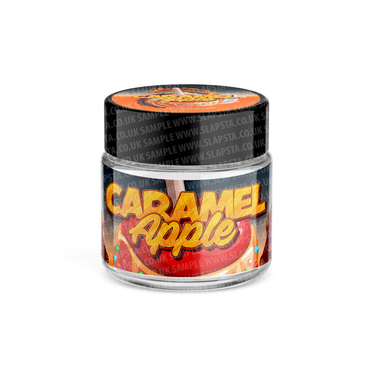 Caramel Apple Glass Jars Pre - Labeled - 3.5grams (1/8oz)