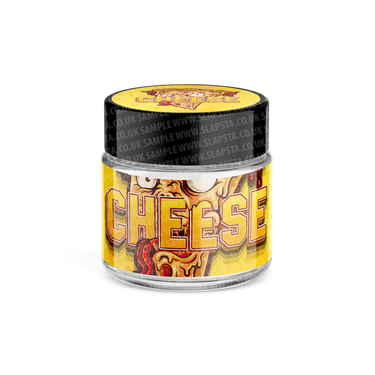 Cheese Glass Jars Pre - Labeled - 3.5grams (1/8oz)