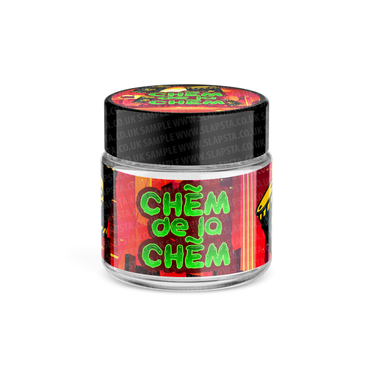 Chem De La Chem Glass Jars Pre - Labeled - 3.5grams (1/8oz)