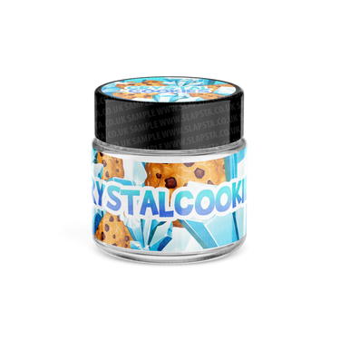 Crystal Cookies Glass Jars Pre - Labeled - 3.5grams (1/8oz)