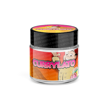 Currylato Glass Jars Pre - Labeled - 3.5grams (1/8oz)