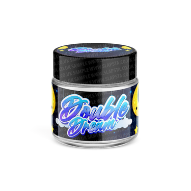 Double Dream Glass Jars Pre - Labeled - 3.5grams (1/8oz)