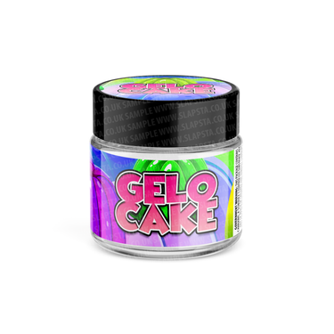 Gelo Cake Glass Jars Pre - Labeled - 3.5grams (1/8oz)