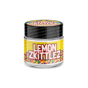 Lemon Zkittlez Glass Jars Pre - Labeled - 3.5grams (1/8oz)