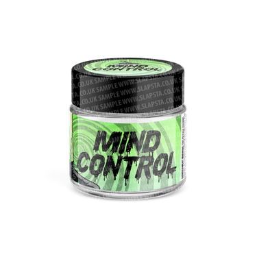 Mind Control Glass Jars Pre - Labeled - 3.5grams (1/8oz)