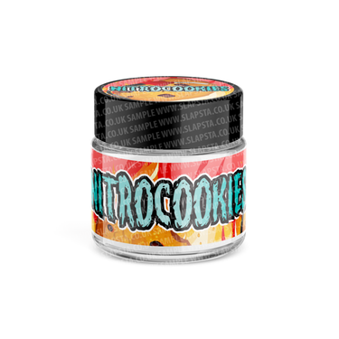 Nitro Cookies Glass Jars Pre - Labeled - 3.5grams (1/8oz)