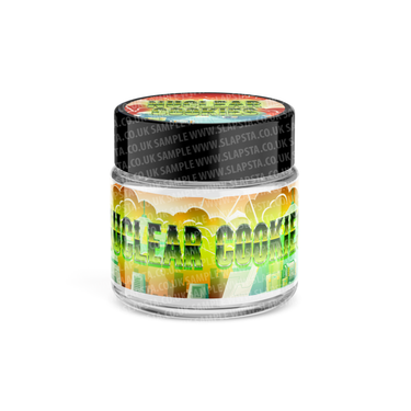 Nuclear Cookies Glass Jars Pre - Labeled - 3.5grams (1/8oz)