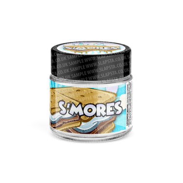 Smores Glass Jars Pre - Labeled - 3.5grams (1/8oz)