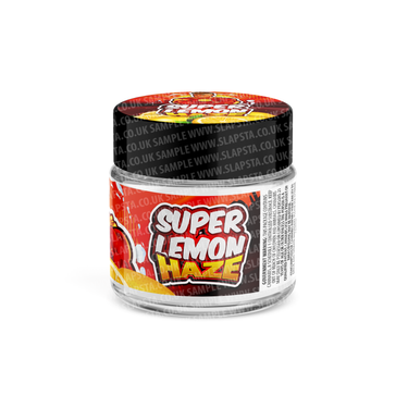 Super Lemon Haze Glass Jars Pre - Labeled - 3.5grams (1/8oz)