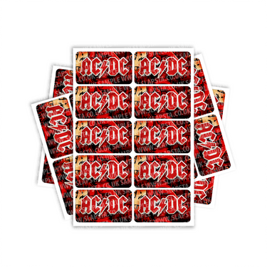 ACDC Rectangle / Pre-Roll Labels - Pre-Roll (10.16cm x 6.7cm) / 10