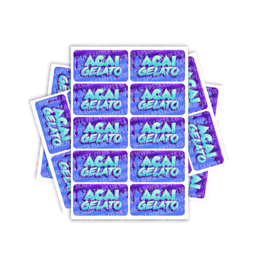 Acai Gelato Rectangle / Pre-Roll Labels - Pre-Roll (10.16cm x 6.7cm) / 10