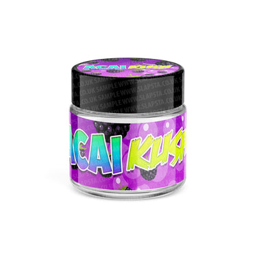 Acai Kush Glass Jars Pre - Labeled - 3.5grams (1/8oz)