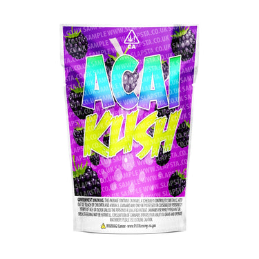 Acai Kush Mylar Pouches Pre-Labeled - SLAPSTA