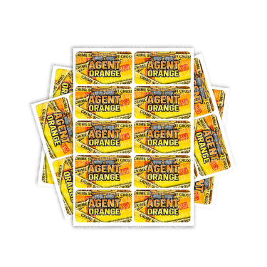 Agent Orange Rectangle / Pre-Roll Labels - Pre-Roll (10.16cm x 6.7cm) / 10