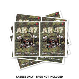 AK47 Mylar Bag Labels ONLY