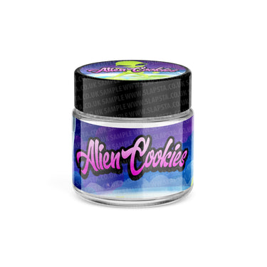 Alien Cookies Glass Jars Pre - Labeled - 3.5grams (1/8oz)