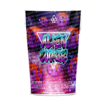 Alien Cookies Mylar Pouches Pre-Labeled - 3.5g (1/8oz) / No / 16pcs