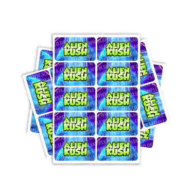 Alien Kush Rectangle / Pre-Roll Labels - Pre-Roll (10.16cm x 6.7cm) / 10