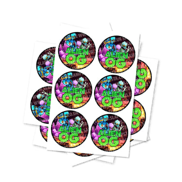 Alien OG Circular Stickers - 2.5cm