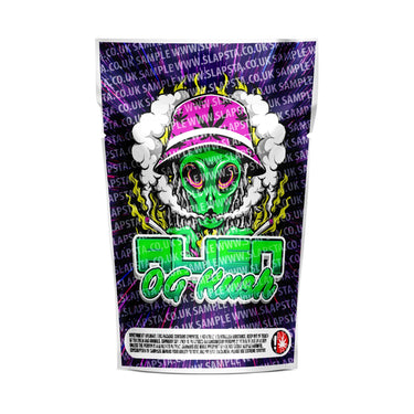 Alien OG Kush Mylar Pouches Pre-Labeled - 3.5g (1/8oz) / No / 16pcs