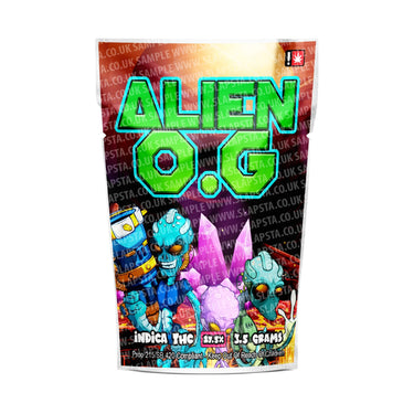 Alien OG Mylar Pouches Pre-Labeled - SLAPSTA