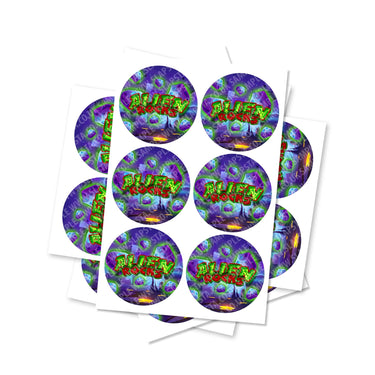Alien Rocks Circular Stickers - 2.5cm
