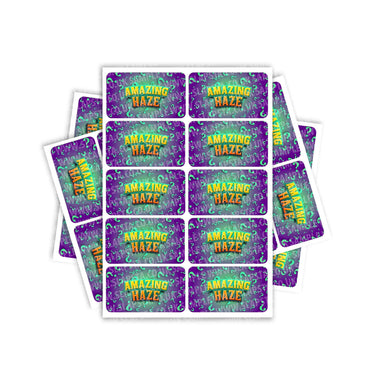 Amazing Haze Rectangle / Pre - Roll Labels - Pre - Roll (10.16cm x 6.7cm)