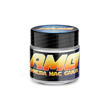 AMG Glass Jars Pre - Labeled - 3.5grams (1/8oz)