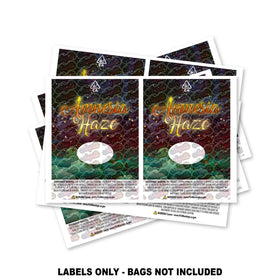 Amnesia Haze Mylar Bag Labels ONLY