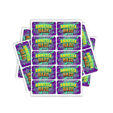 Amnesia Haze Rectangle / Pre - Roll Labels - Pre - Roll (10.16cm x 6.7cm)