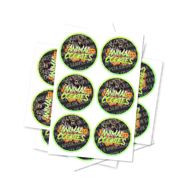 Animal Cookies Circular Stickers - 2.5cm