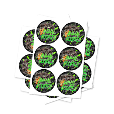 Animal Cookies Circular Stickers - 2.5cm