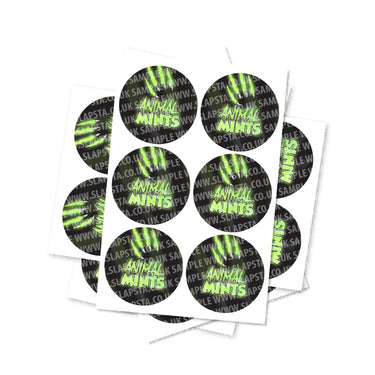 Animal Mints Circular Stickers - 2.5cm