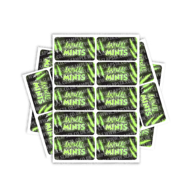 Animal Mintz Rectangle / Pre-Roll Labels - Pre-Roll (10.16cm x 6.7cm) / 10