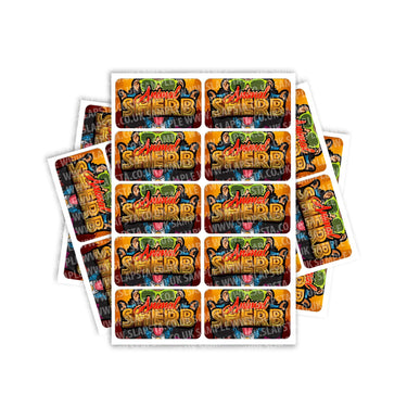 Animal Sherbet Rectangle / Pre-Roll Labels - Pre-Roll (10.16cm x 6.7cm) / 10