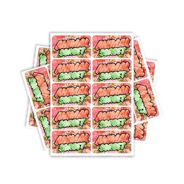Animal Sorbet Rectangle / Pre-Roll Labels - Pre-Roll (10.16cm x 6.7cm) / 10