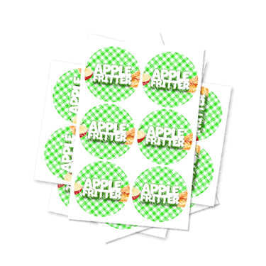 Apple Fritter Circular Stickers - 2.5cm