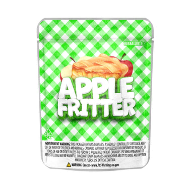 Apple Fritter Mylar Pouches Pre-Labeled - 3.5g (1/8oz) / No / 16pcs