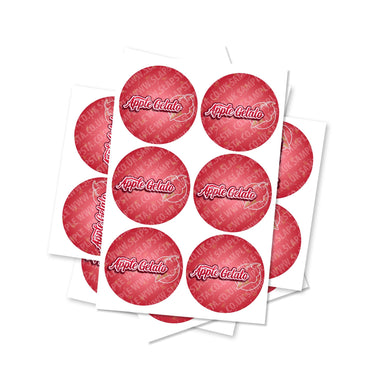 Apple Gelato Circular Stickers - 2.5cm