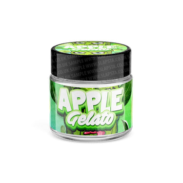 Apple Gelato Glass Jars Pre - Labeled - 3.5grams (1/8oz)